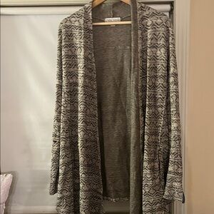 Knox Rose~ Grey Patterned Women's Sweater~xxl